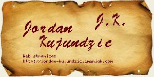 Jordan Kujundžić vizit kartica